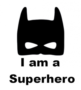 I am a superhero strijkapplicatie